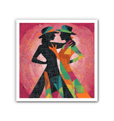 Close-up Detail of Balletic Movement Wrapped Canvas Art